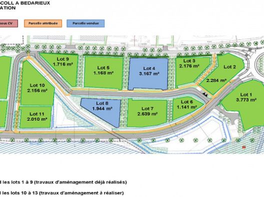 Vente terrain 3773 m² divisibles à partir de 1168 m²