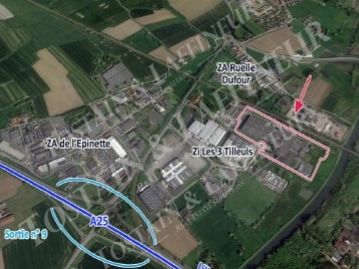 Vente entrepôts 27000 m² non divisibles