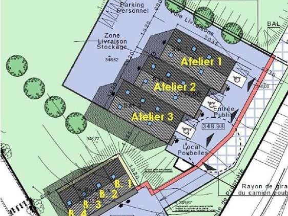 Location bureaux 50 m² non divisibles
