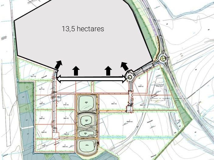 Vente terrain 135000 m² non divisibles