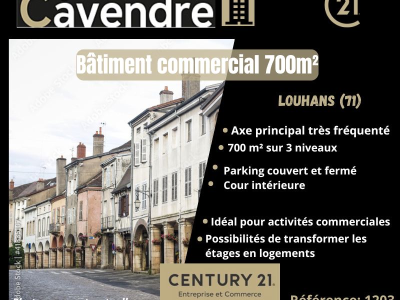 Vente local 700.00 m² à LOUHANS