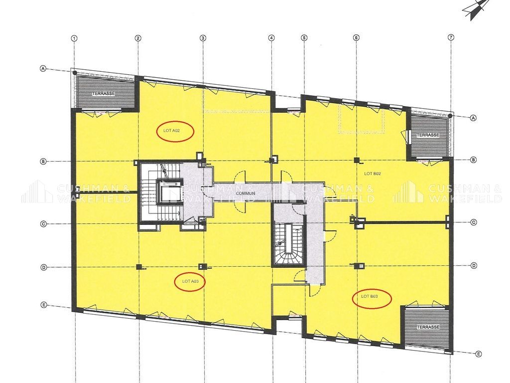 Vente bureaux 955 m² divisibles à partir de 112 m²