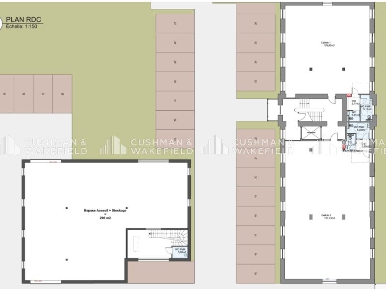 Vente bureaux 837 m² divisibles à partir de 71 m²
