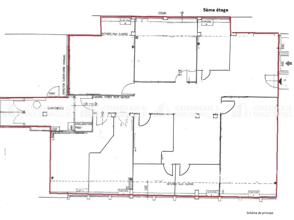 Vente bureaux 193 m² non divisibles