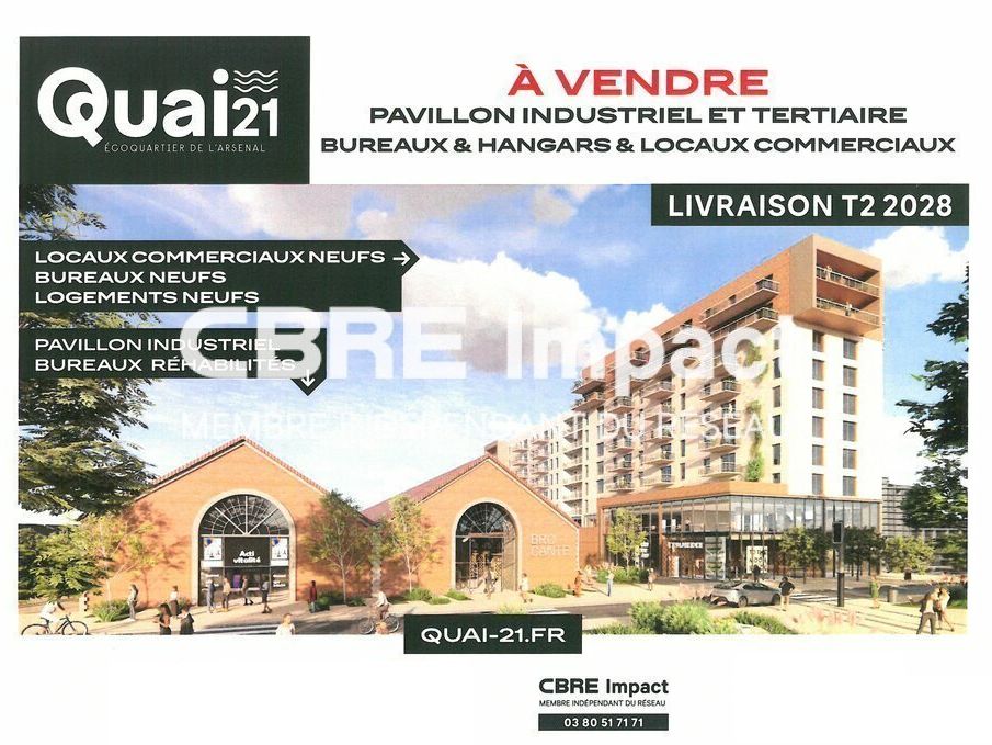 LOCAUX COMMERCIAUX NEUFS A VENDRE-ECOQUARTIER DE L'ARSENAL-DIJON