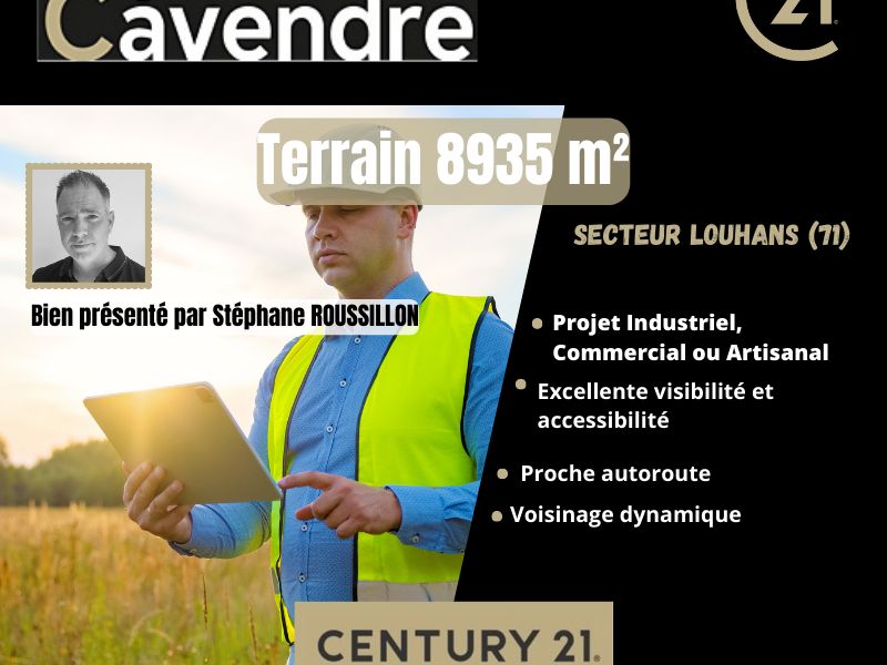 Vente terrain 8935.00 m² à LOUHANS