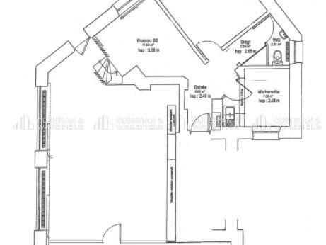 Location locaux commerciaux 125 m² non divisibles