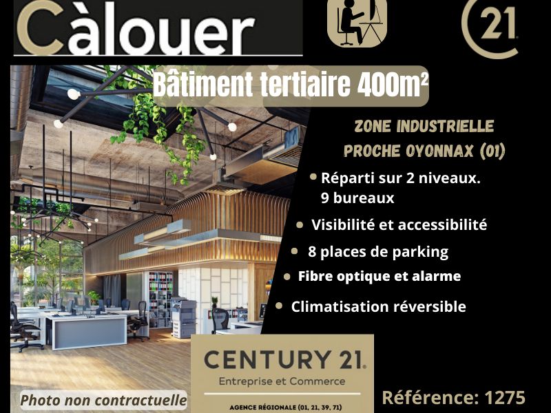 Location bureaux 400.00 m² à OYONNAX