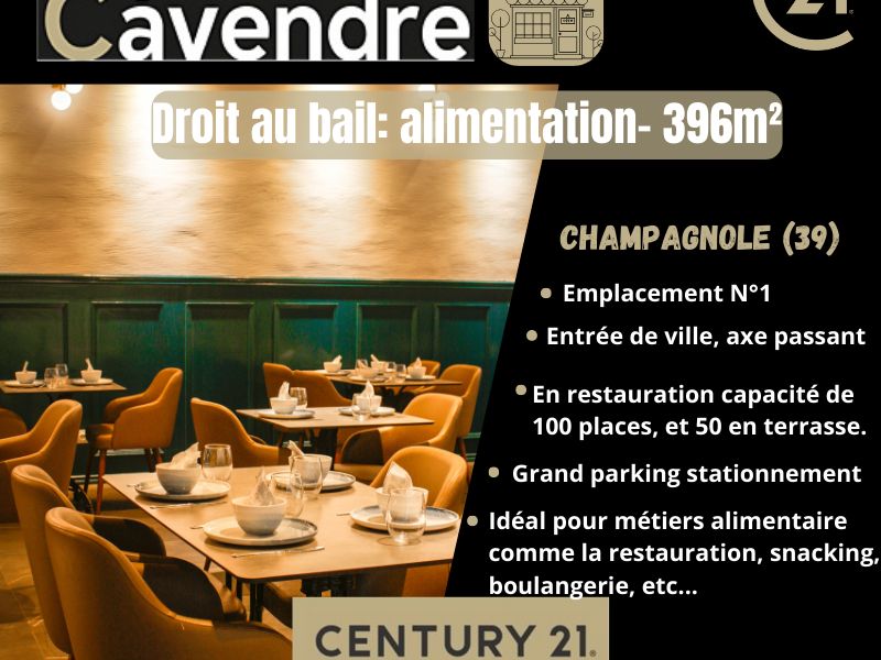 Location boutique 396.00 m² à CHAMPAGNOLE