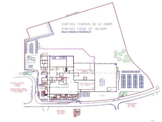 Location entrepôts 18635 m² non divisibles