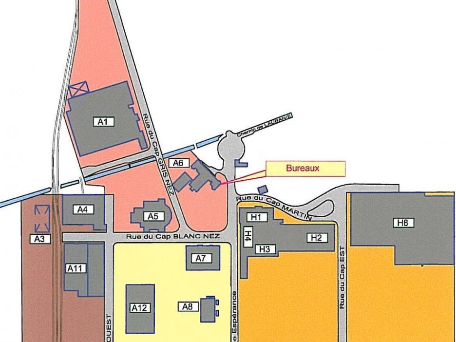 Bureaux à louer à Coquelles jusqu'à 64m²