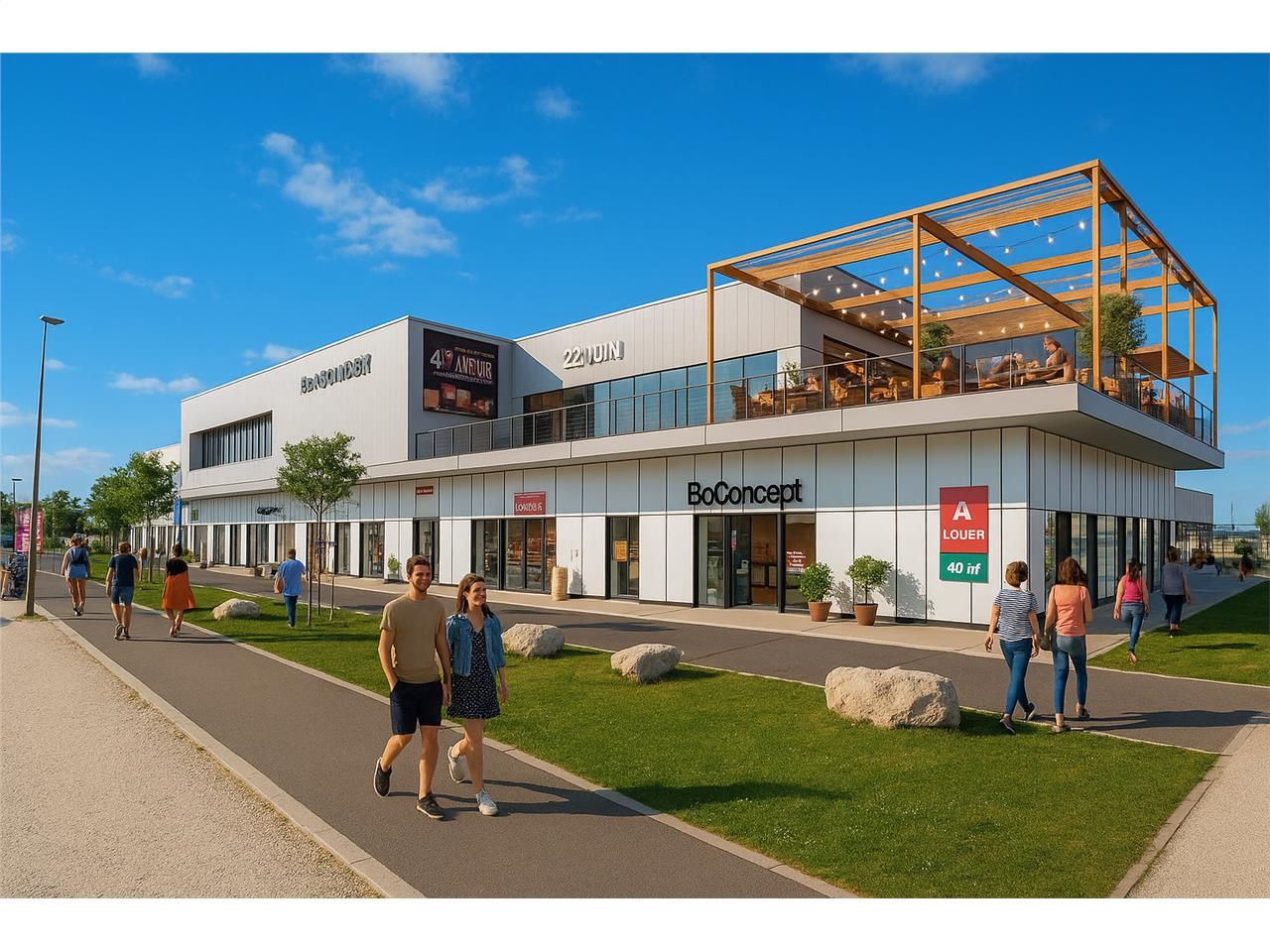 Location local commercial 650.00 m² à BEGLES