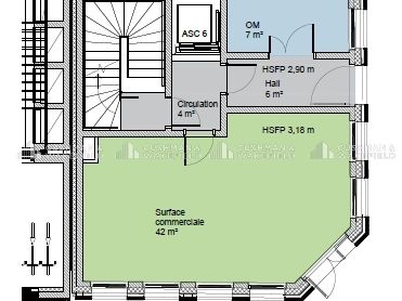 Location bureaux 293 m² non divisibles