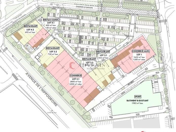 A LOUER - LOCAL COMMERCIAL 452 M²