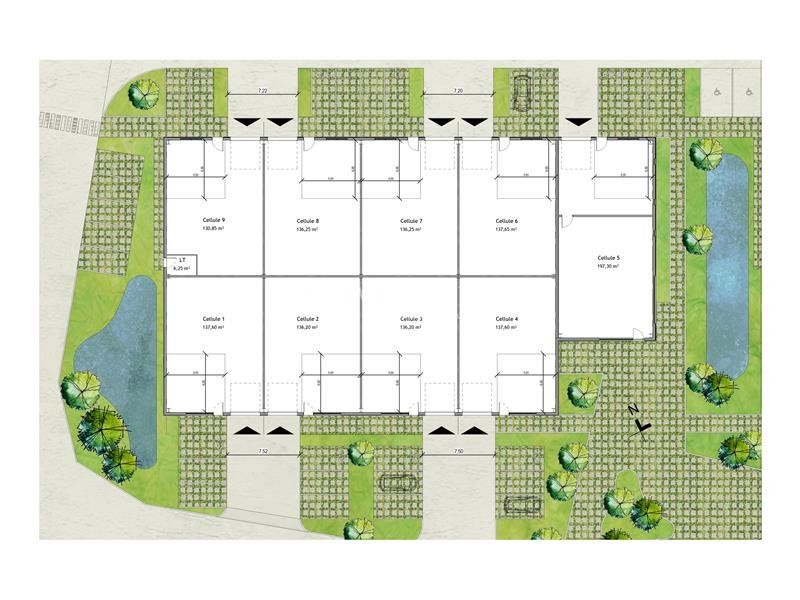 Vente local d''activites 1316 m² divisibles à partir de 133 m²