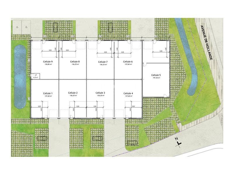 Vente local d''activites 1316 m² divisibles à partir de 133 m²