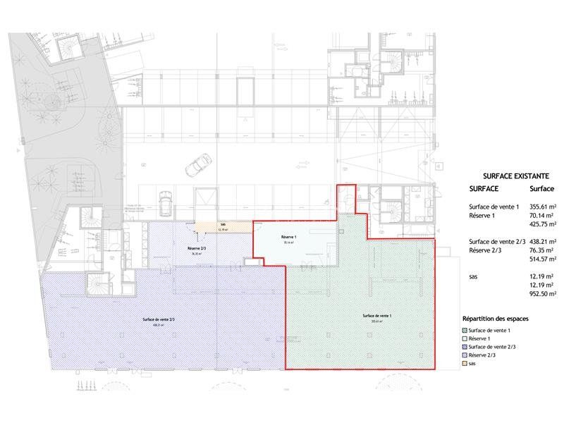 Vente local commercial 983 m² non divisibles