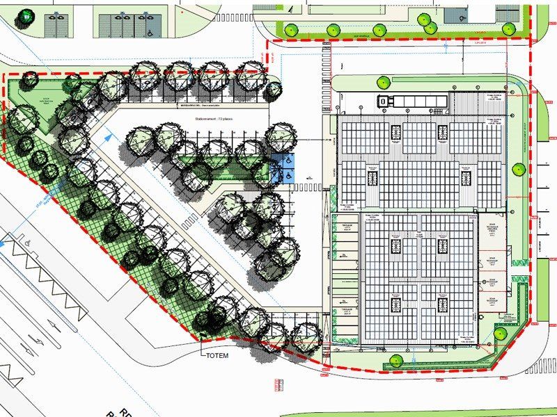 Vente local commercial 334 m² divisibles à partir de 167 m²
