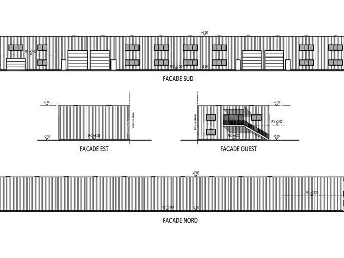 Cellules d'activités d'environ 336 m² à 1 447 m², à louer au Nord de Tours