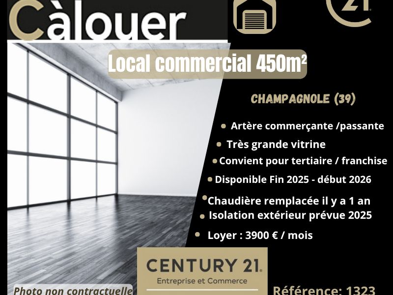 Location local commercial 450.00 m² à CHAMPAGNOLE