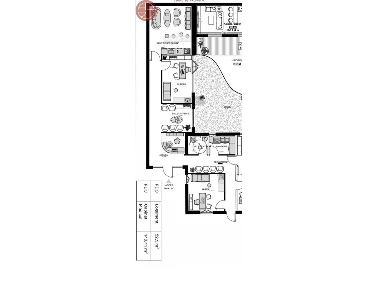 Vente local commercial 140 m² à TOULOUSE