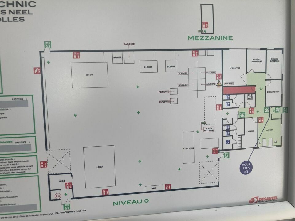 Vente local d''activites 953 m² non divisibles