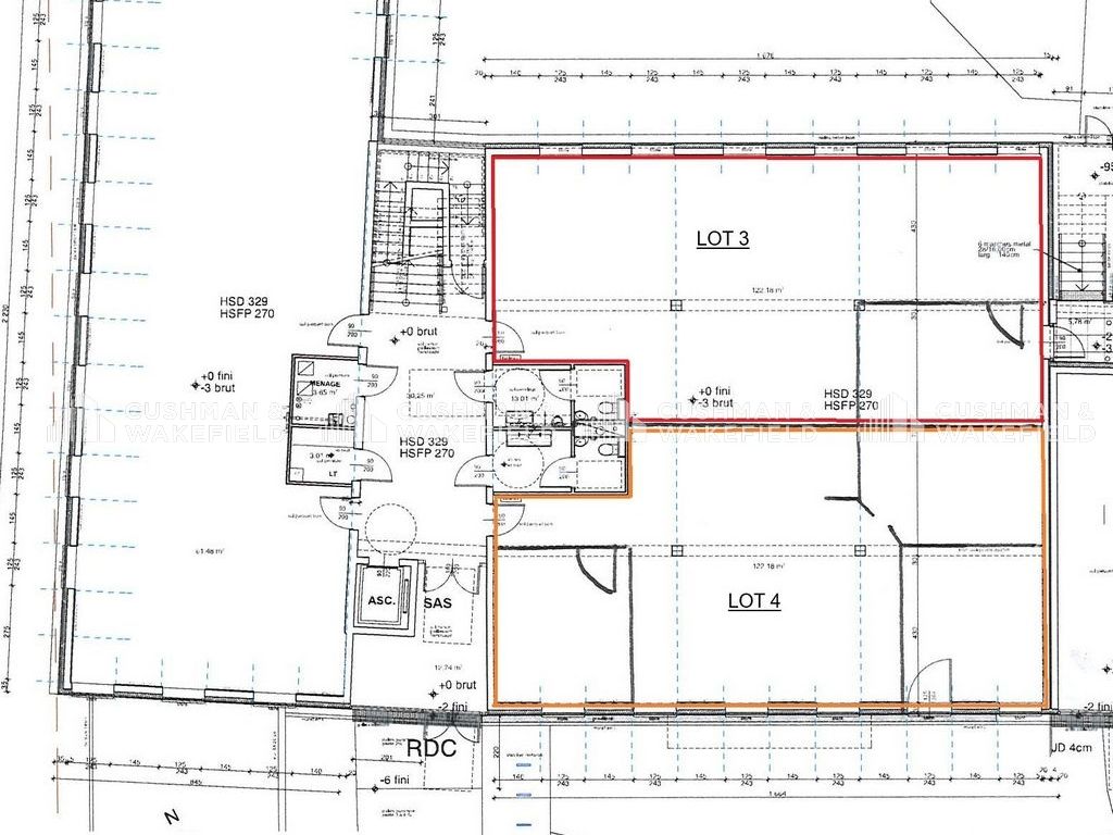 Location bureaux 756 m² divisibles à partir de 141 m²