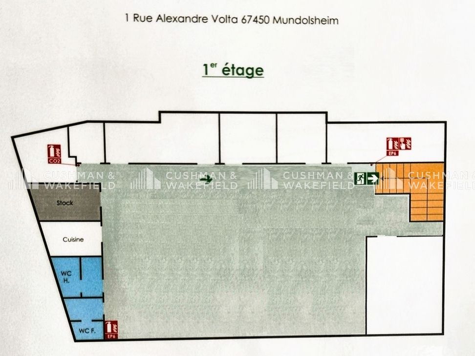 Location bureaux 385 m² non divisibles