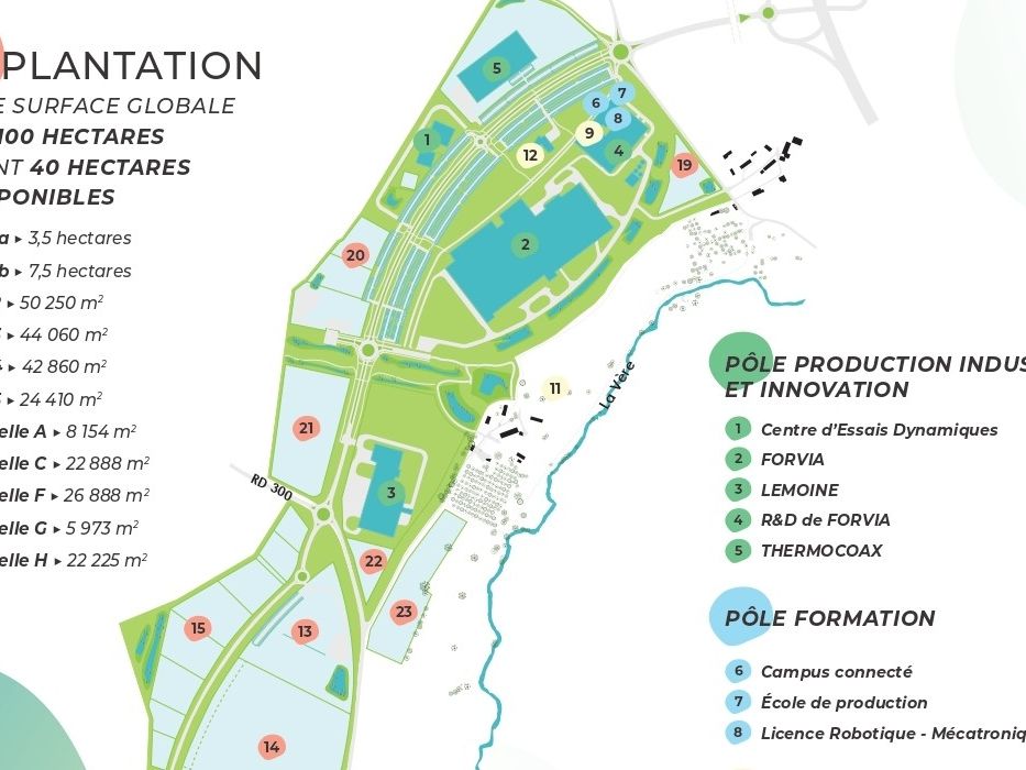 Vente terrain 22888 m² divisibles à partir de 22225 m²