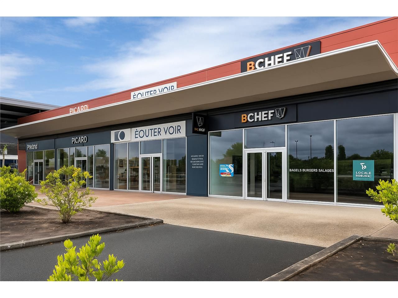 Location local commercial 322.00 m² à BIGANOS