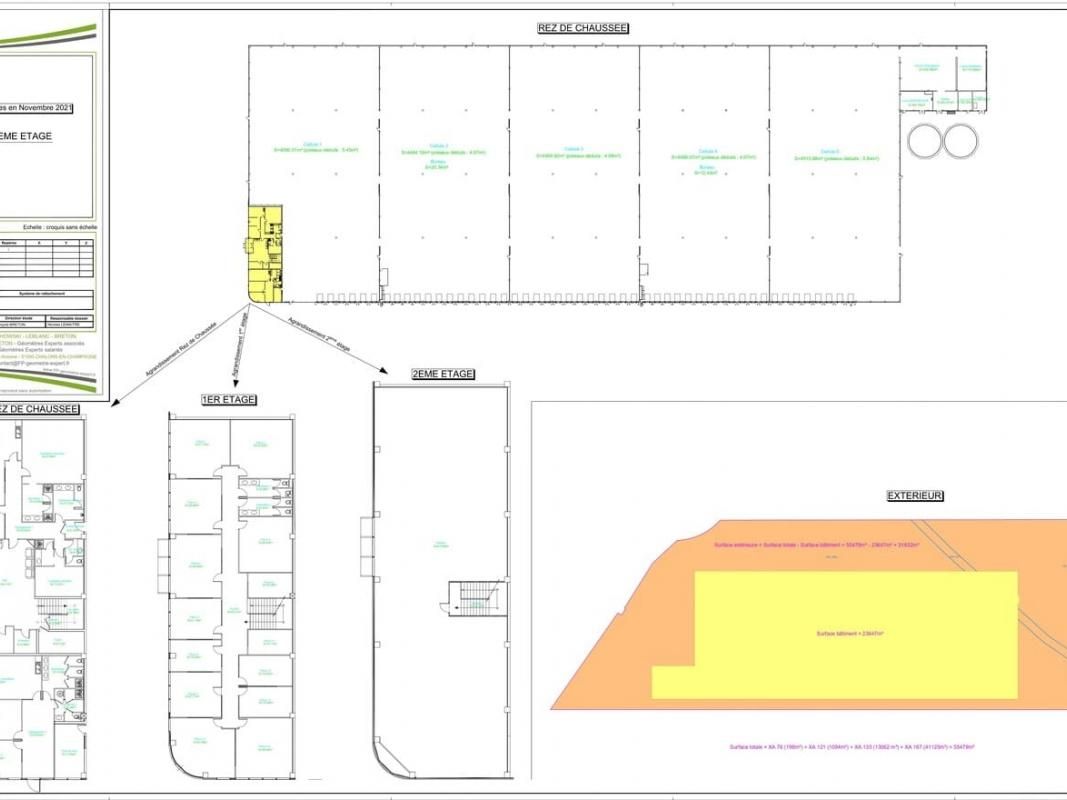 Location entrepôts 24051 m² non divisibles
