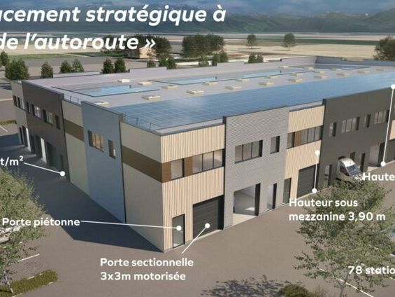 Location local d''activites 3312 m² divisibles à partir de 576 m²