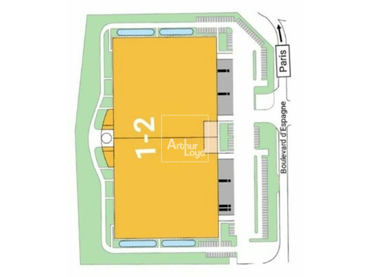 Location local d''activites 20030 m² non divisibles