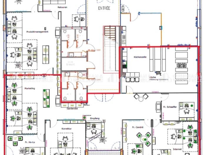 Location bureaux 384 m² non divisibles