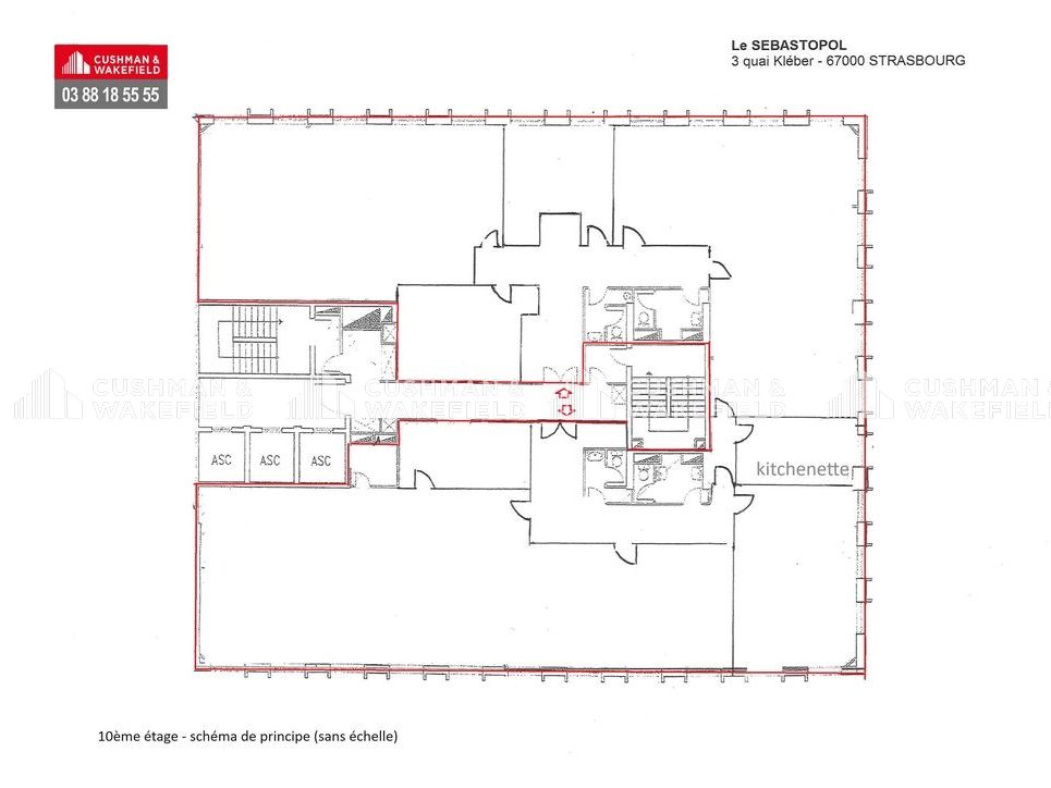 Vente bureaux 512 m² divisibles à partir de 255 m²