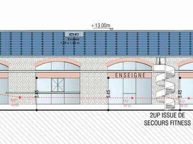 Location local commercial 509 m² non divisibles