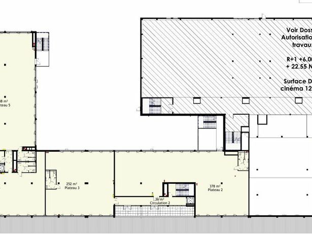 Vente bureaux 378 m² non divisibles