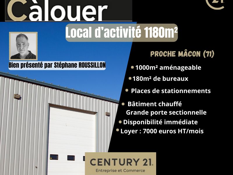 Location local 1180.00 m² à MACON