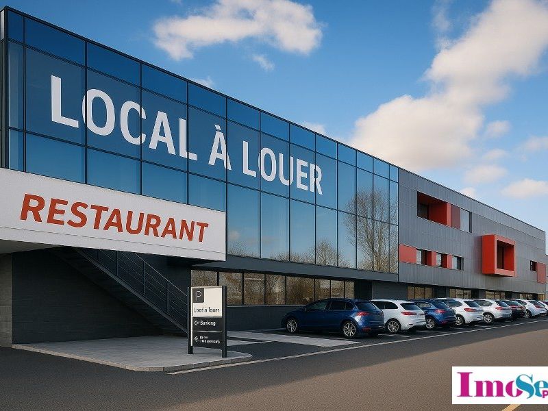Location local commercial 550 m² non divisibles
