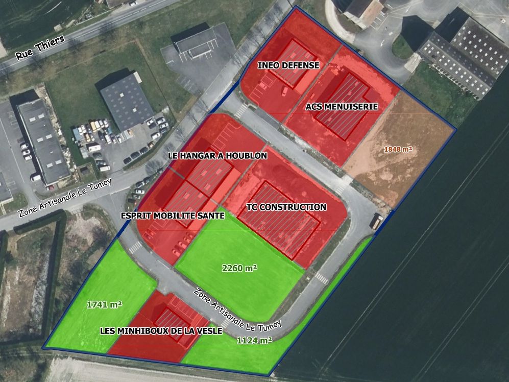 Vente terrain 2200 m² divisibles à partir de 1100 m²