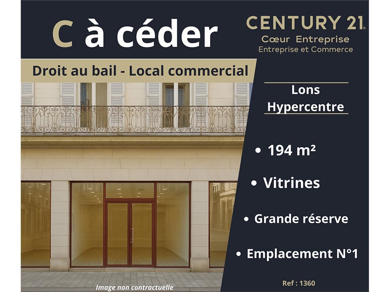 Location boutique 300.00 m² à LONS LE SAUNIER