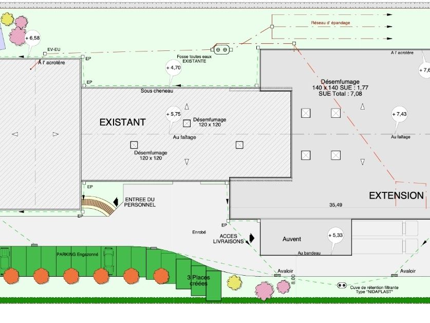 Location entrepôts 2059 m² divisibles à partir de 1222 m²