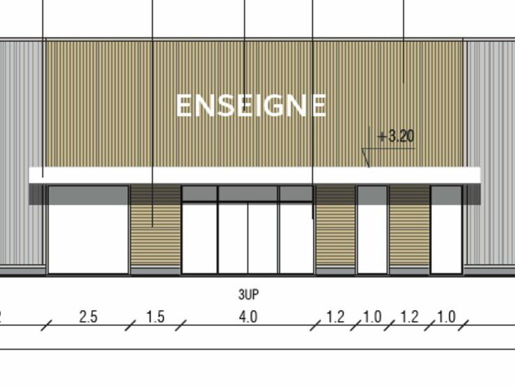 Location local commercial 316 m² non divisibles