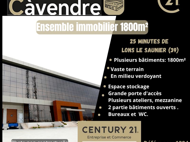 Vente local 1800.00 m² à LONS LE SAUNIER