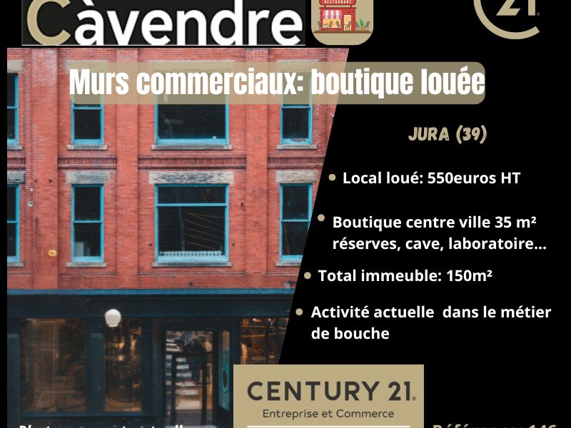 Vente local commercial 150.00 m² à Saint claude
