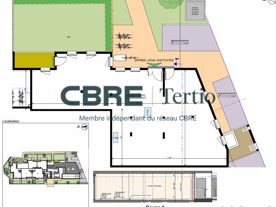 Vente local commercial 158 m² non divisibles