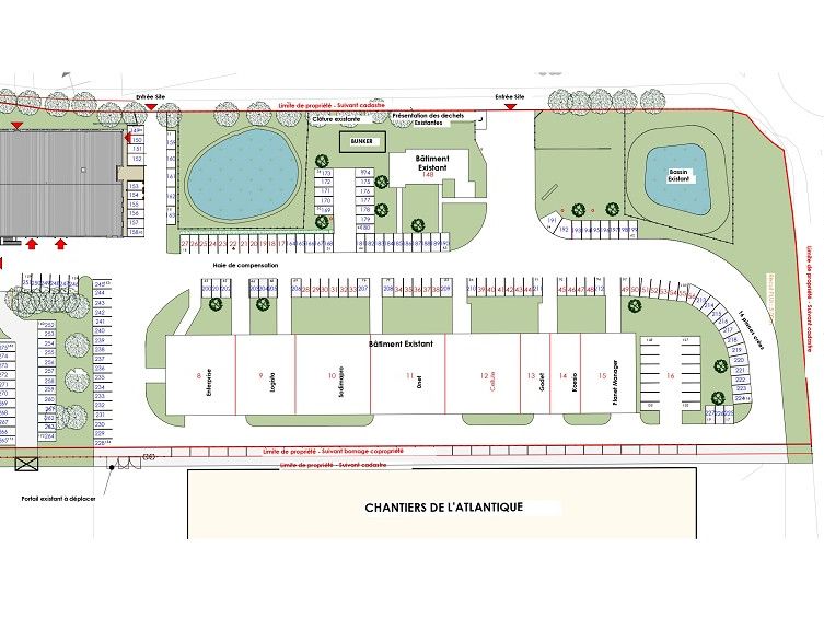 Location bureaux 180 m² à ST NAZAIRE