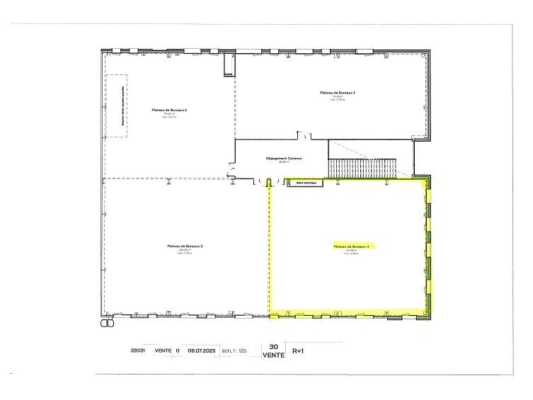 Location bureaux 243 m² à ST NAZAIRE