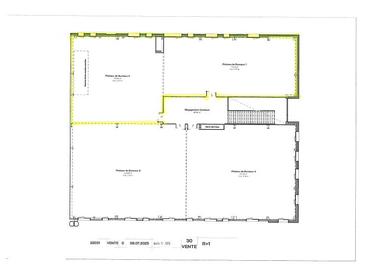 Location bureaux 356 m² à ST NAZAIRE