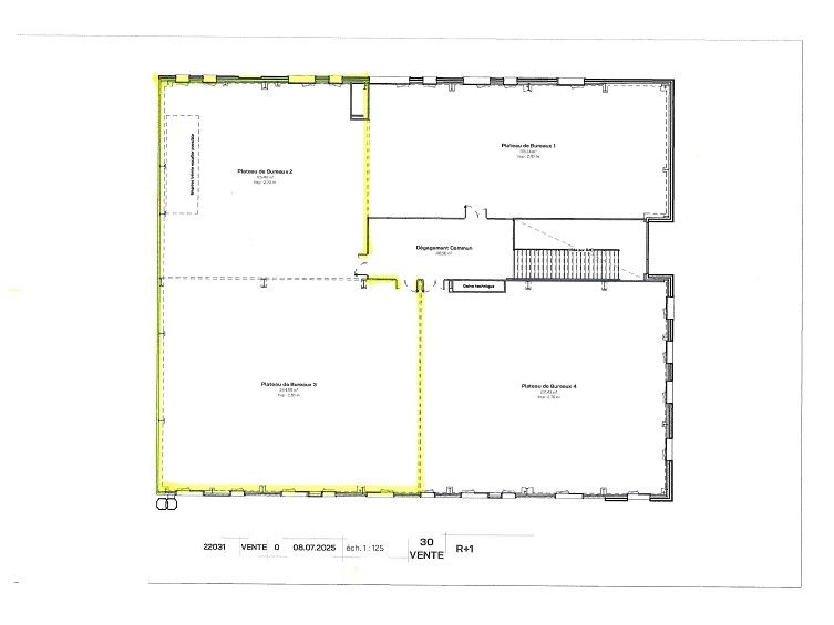 Location bureaux 414 m² à ST NAZAIRE